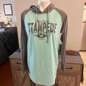 BCA Dolly Parton Stampede Pigeon Forge long sleeve mint top